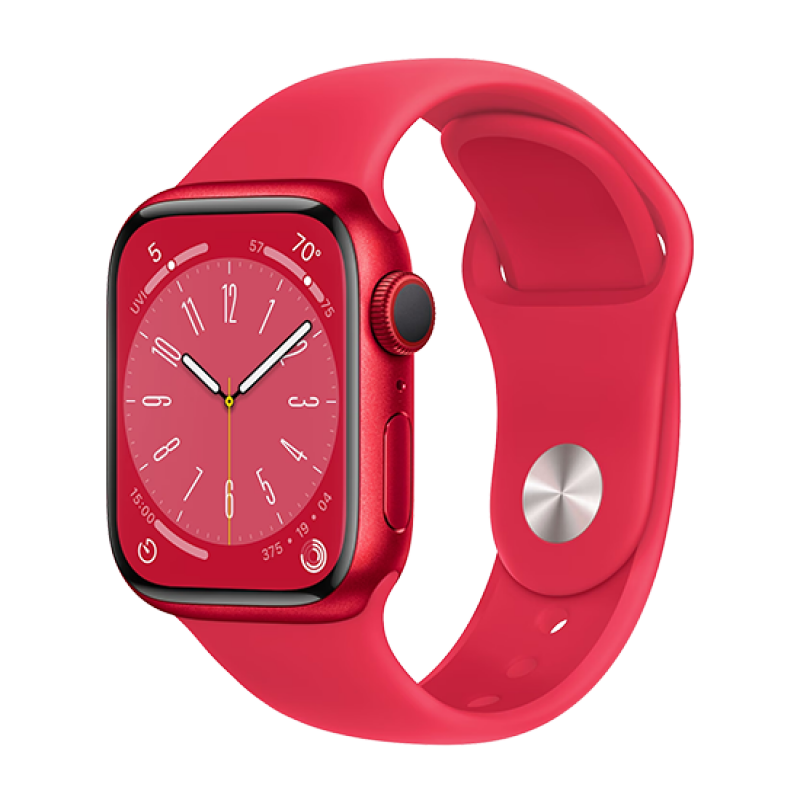 Watch Apple Watch Series 8 GPS 41mm Red Aluminium Case with Sport Band - Red EU