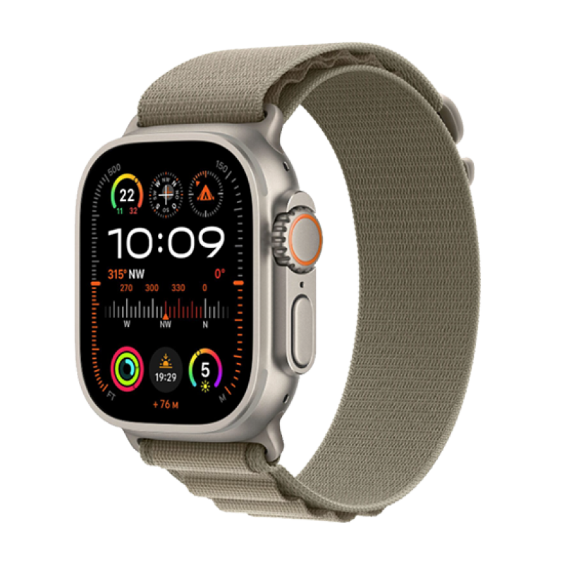 Watch Apple Watch Ultra 2 LTE 49mm Titanium Case with Alpine Loop S - Olive DE