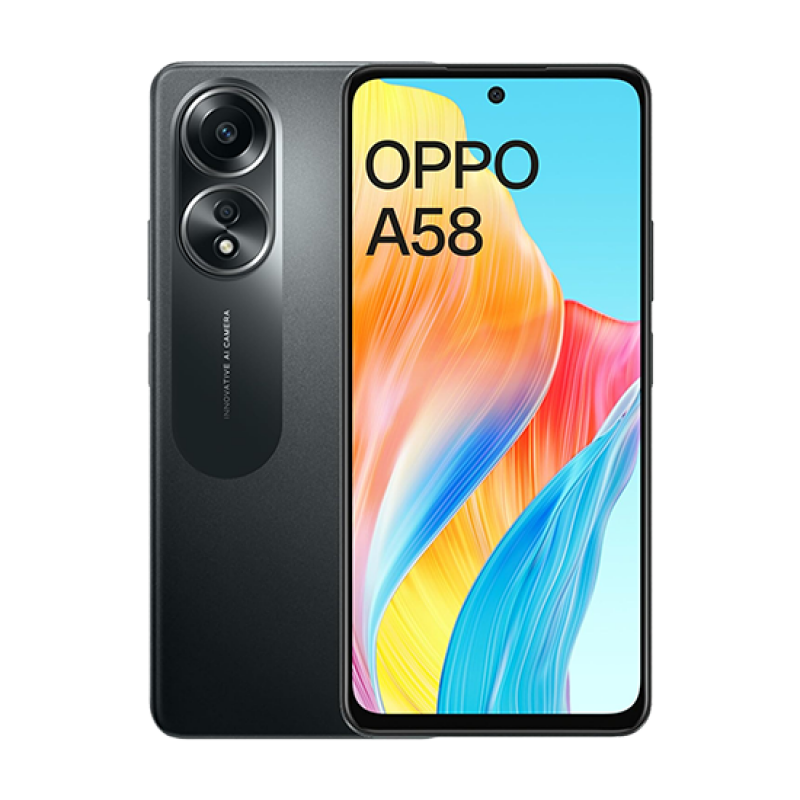 Oppo A58 Dual Sim 6GB RAM 128GB - Black EU