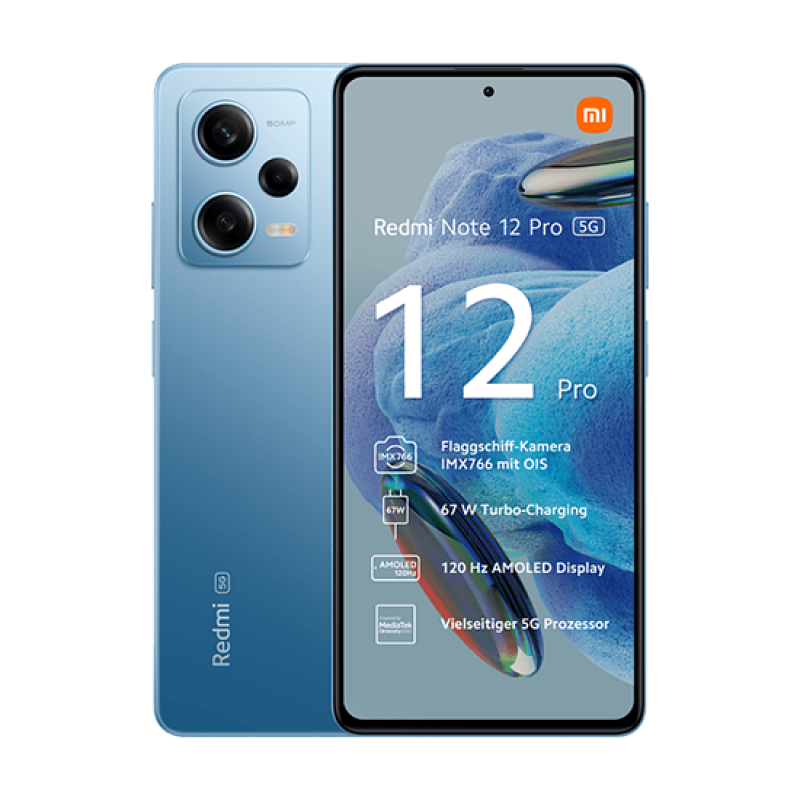 Xiaomi Redmi Note 12 Pro 5G Dual Sim 8GB RAM 128GB - Blue EU